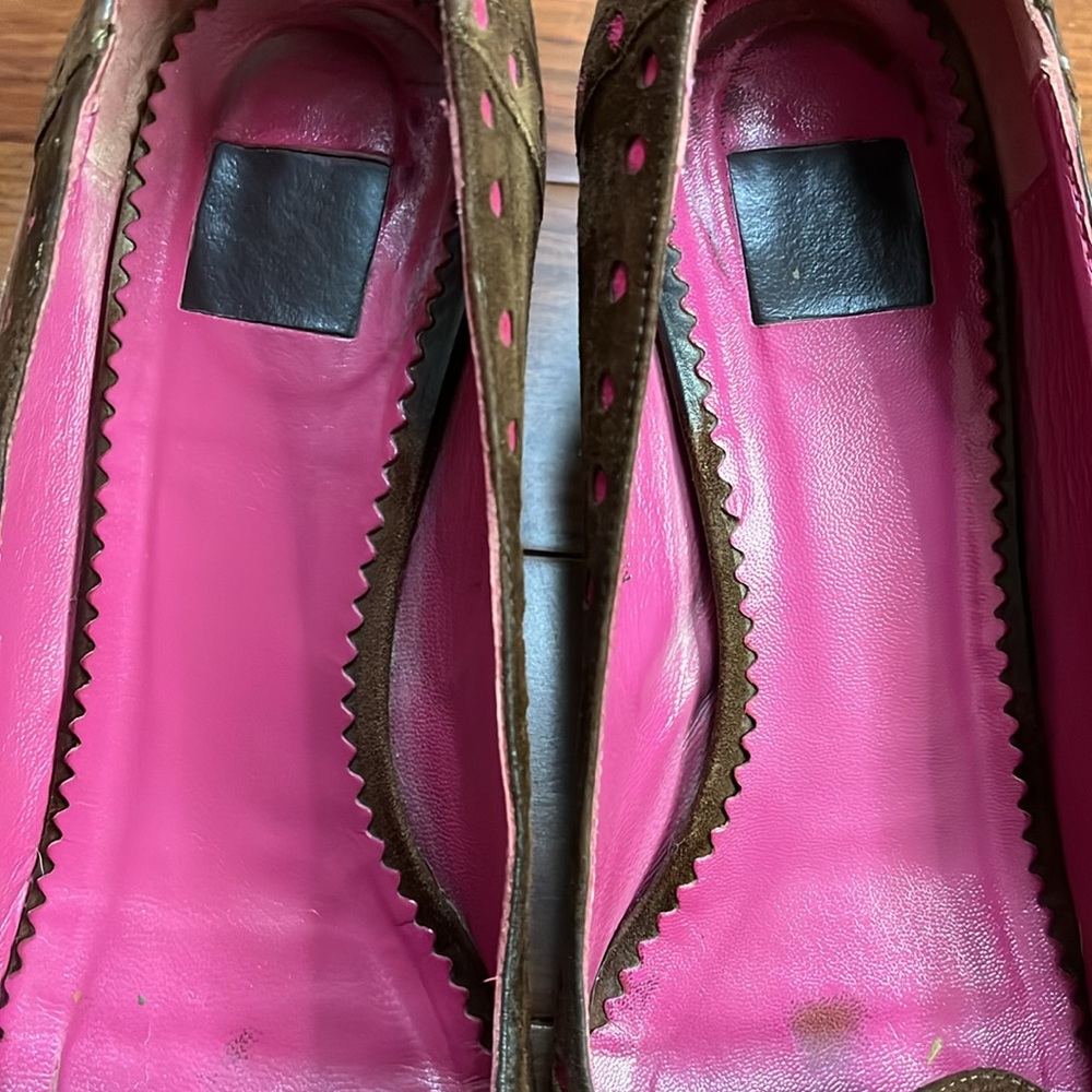 Coach Suede Jude Tassel Kitten Heel Pumps - Picture 7 of 11
